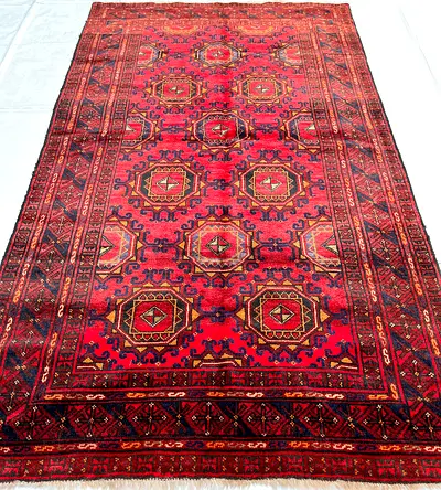 140 x 200 cm classic Vintage Turkmenistan Bukhara carpet for sale