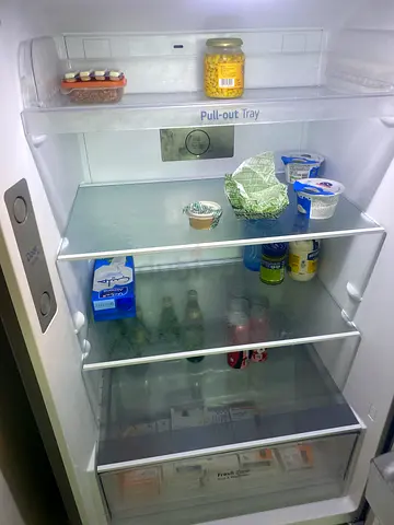 LG Stainless Steel Double Door Refrigerator - Good Condition