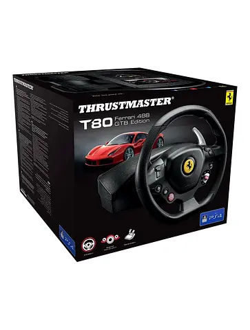 Thrustmaster T80 Ferrari 488 GTB Edition Racing Wheel (PS4/PC)