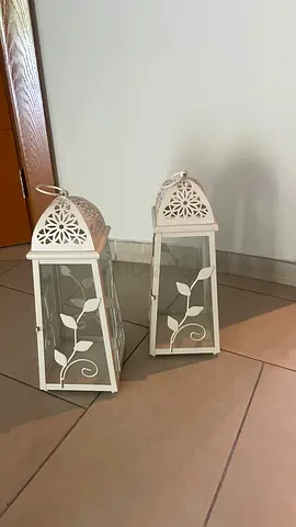 Two large candle holders