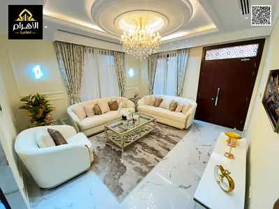 شامل رسوم التسجيل والتمليك والمكيفات المركزية والفرش والكهرباء والمياه | فيلا الحليو 2 الفاخرة 5 غرف ماستر وروف