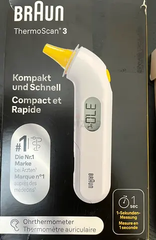 Braun ThermoScan 3 Ear Thermometer, IRT 3030
