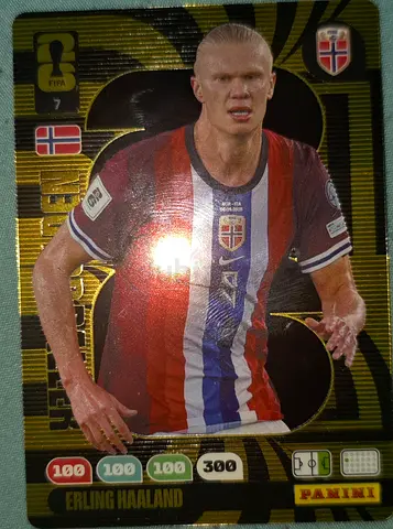 Panini Gold Erling Haaland Football Trading Card - Limited Insert