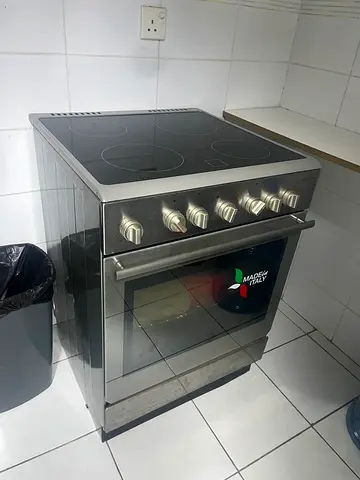 Stainless Steel Electric Ceramic Hob Oven - Good Working Condition
