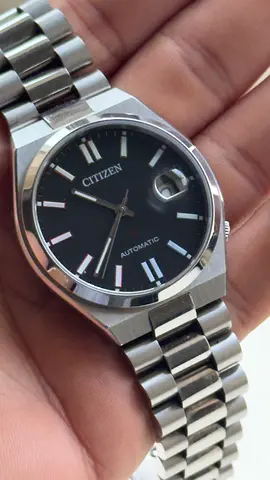 Citizen Automatic Mens Stainless Steel Watch - Tsuyosa Automatic Black Dial