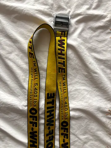 Off-White Classic Industrial Belt – Yellow/Black