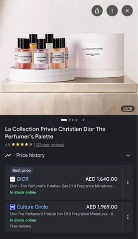Christian Dior The Perfumer’s Palette
