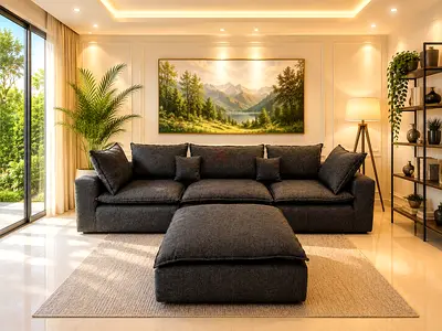 Modern Feather Comfort Sofa Modern Grey Feather Sofa – Stylish  Comfortable Upgrade your home with