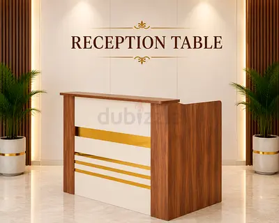 Modern Reception Table with Drawers – Front Desk for Office