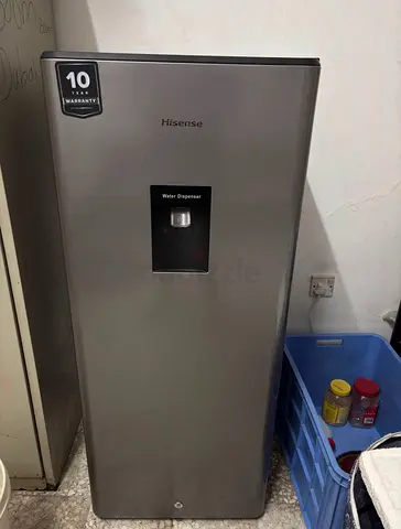 Hisense Single Door Refrigerator with Built-in Water Dispenser  Silver colour works perfect