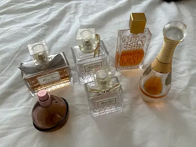 Set of perfumes Dior, YSL, Carolina Herrera