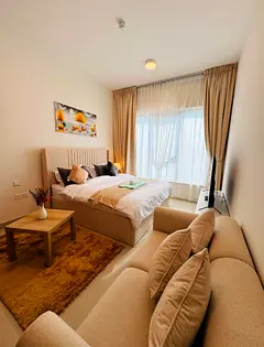 Furnished Room for rent with attached washroom and kitchen with balcony in Alrawda ajman