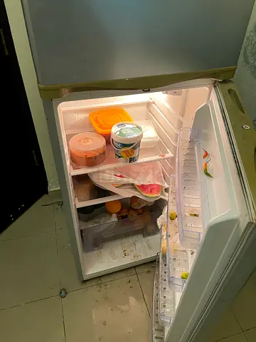 Small single-door refrigerator - used, working