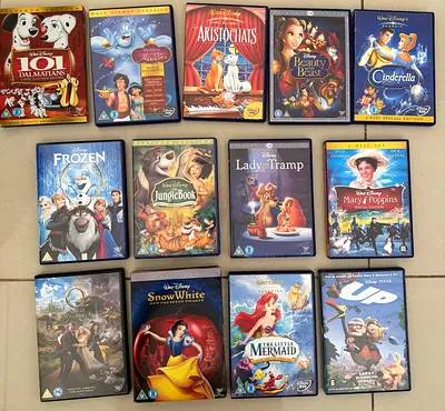 Set of 13 Disney children’s DVDs AED 200