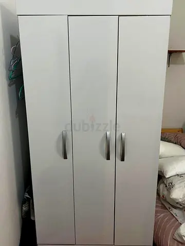 Cabinet and Bed frame with mattress for sale. Location Khalifa City A, Abu Dhabi