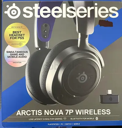 SteelSeries Arctis Nova 7P Wireless PlayStation Gaming Headset Black