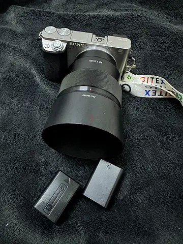 Sony camera with lens
