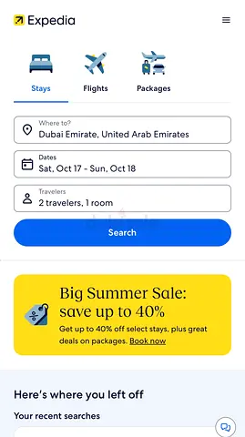 Expedia booking voucher worth AED 2,000 on Hotel Booking use before 31 July 2026