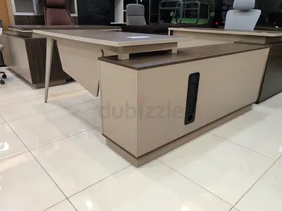Executive L-shaped Office Desk with Storage - Good Condition