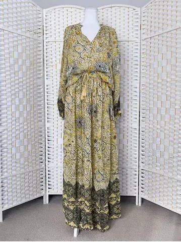 Zara Metallic Thread Printed Co-ord Set with Tassel Details