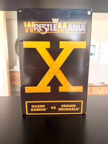 WWE WrestleMania X Ladder Match Razor Ramon vs Shawn Michaels Figure Set — Boxed
