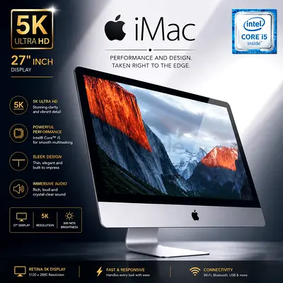 Apple iMac 27-inch (5K) Desktop - Intel Core i5