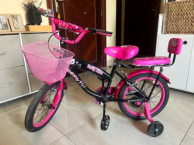 Kids Bicycle (size14) for AED 149 AED. Only 6 months normal used .
