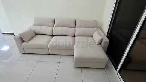 Beige Ikea eskilstuna lshape sofa comfortable