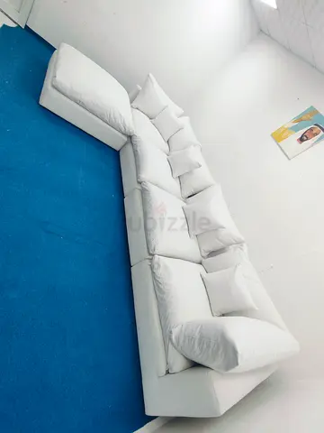 Very comfortable the one brand feather 🪶 filled modular sofa with ottoman