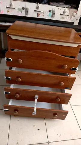 Wooden 5-Drawer Chest of Drawers - Good Used Condition