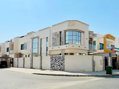 Villa for Rent – Al Yasmeen Area | Ajman Very prime location, corner plot on two streets, ready to move in immediately, in a quiet area close to all