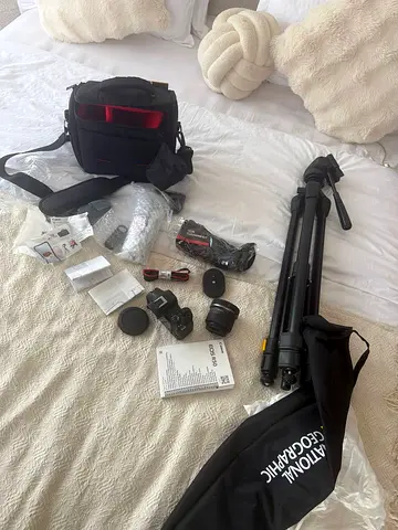 Only Accessories Canon EOS R50 Mirrorless Camera with Tripod, and Bag (camera not included)