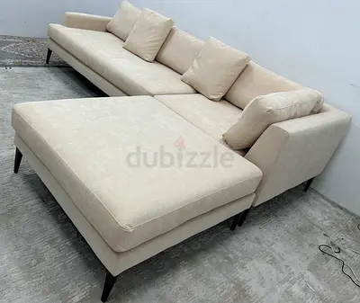 Beige color west elm sofa