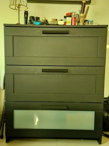 IKEA 3-Drawer Black Chest / Dresser in Good Condition
