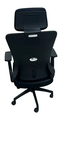 Ergonomic Black Office Chair with Headrest and Armrests