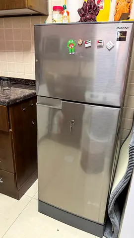 Sharp 180L 2-Door Compact Refrigerator-Freezer (Silver/Gray) - Excellent Condition