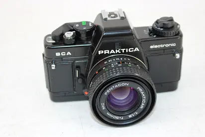 Praktica BCA Electronic 35mm SLR Camera. Pentacon 50mm F/1.8 Lens
