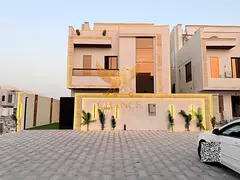 Luxury Villa with Private Yard &amp; Swimming Pool for Sale in Ajman | 3 Floors | Registration Fees 