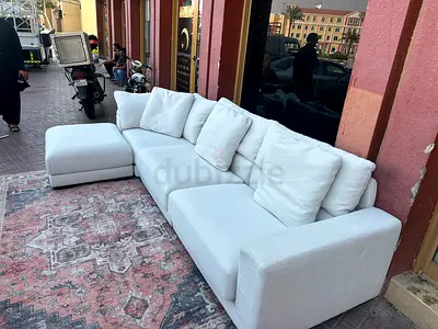 Premium Quality ChattelsMore Olta Sofa Beige with footstool