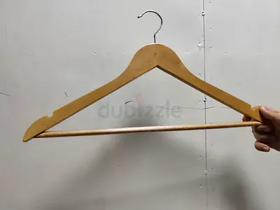 Wooden Clothes Hanger with Trouser Bar - unused