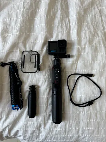 Go pro hero 13 black Action camera bundle with handheld gimbal grip, tripod and accessories