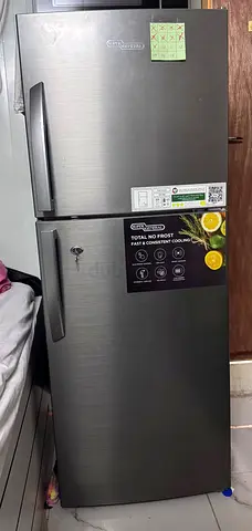 Used Super General Top Freezer Refrigerator - 2-Door, Stainless Finish