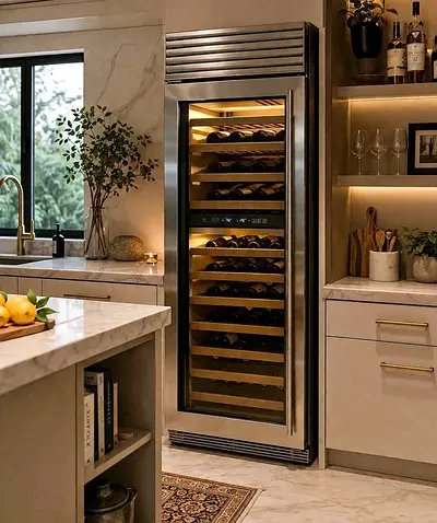 Subzero Latest Model Built in Dual temperature Large Wine Fridge for sale