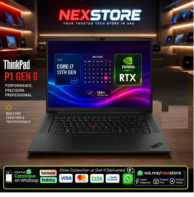 ThinkPad P1 Gen6 -13TH I7  NVIDIA  - 165HZ Extreme  Exclusive Edition - X1 p1 p16 t14 p14s xps zbook