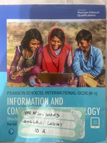 Pearson Edexcel International GCSE Information and Communication Technology (9-1) Student Book -