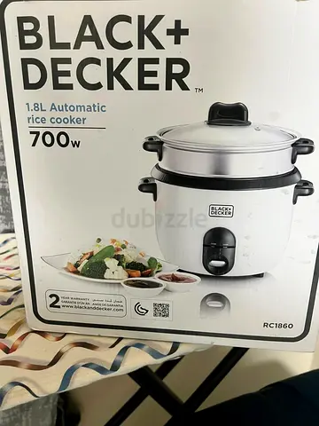 Black+Decker 1.8L Automatic Rice Cooker (700W) – Excellent Condition 1 month old