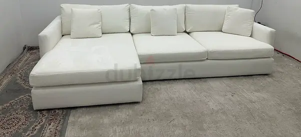 Excellent condition cratebarrel lshape sofa