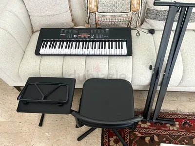 Piano + Stand + Two chairs
