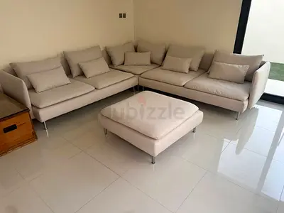 Without footstool Ikea soderhamn corner sofa