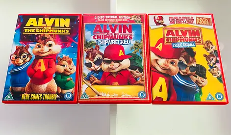 3 Alvin and the Chipmunks DVD’s